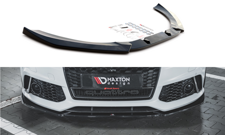 Maxton Front Splitter V.4 Audi RS6 C7 - Gloss Black