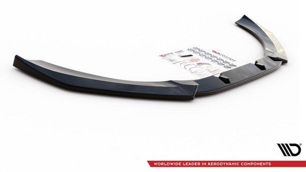 Maxton Front Splitter V.4 Audi RS6 C7 - Gloss Black