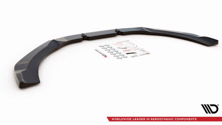 Maxton Front Splitter V.4 Audi RS6 C7 - Gloss Black