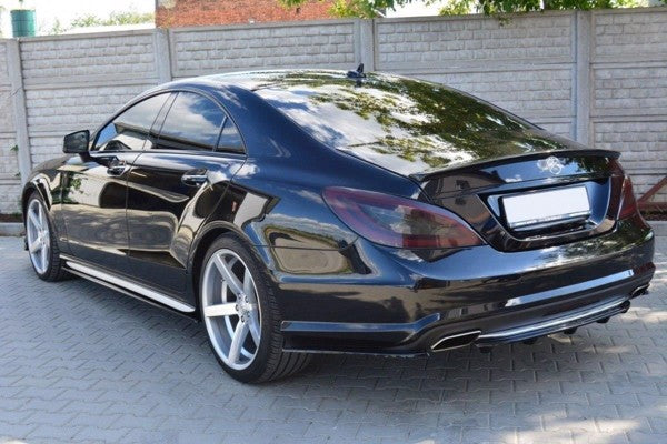 Maxton Rear Side Splitters Mercedes Cls C218 Amg Line - Gloss Black