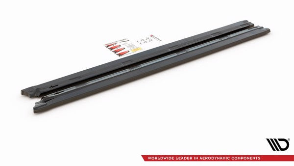 Maxton Side Skirts Diffusers Peugeot 2008 Mk2 - Gloss Black