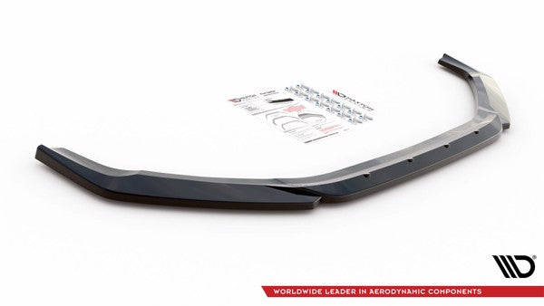 Maxton Front Splitter V.3 Hyundai I20 N Mk3 - Gloss Black