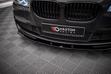 Maxton Front Splitter V.1 BMW 7 M-Pack F01 - Gloss Black