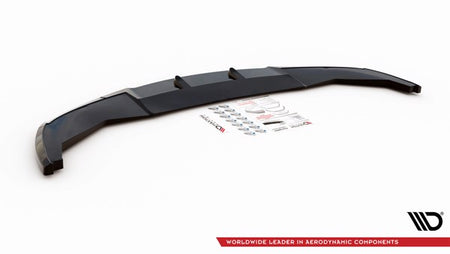 Maxton Front Splitter V.1 BMW 7 M-Pack F01 - Gloss Black