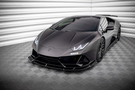 Maxton Front Splitter Lamborghini Huracan Evo - Gloss Black