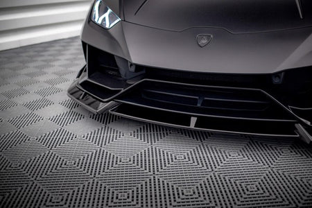 Maxton Front Splitter Lamborghini Huracan Evo - Gloss Black