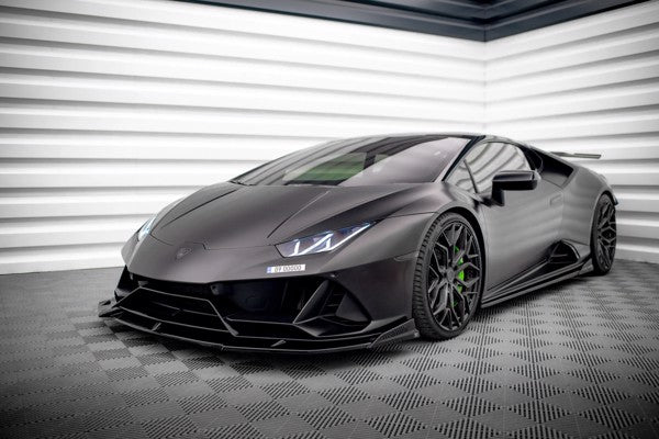 Maxton Front Splitter Lamborghini Huracan Evo - Gloss Black