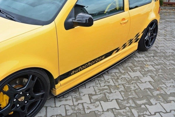 Maxton Side Skirts Diffusers VW Golf Iv R32 - Gloss Black