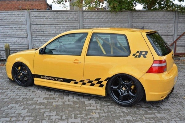 Maxton Side Skirts Diffusers VW Golf Iv R32 - Gloss Black