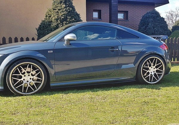 Maxton Side Skirts Diffusers Audi TT S / TT S-Line 8J  - Gloss Black