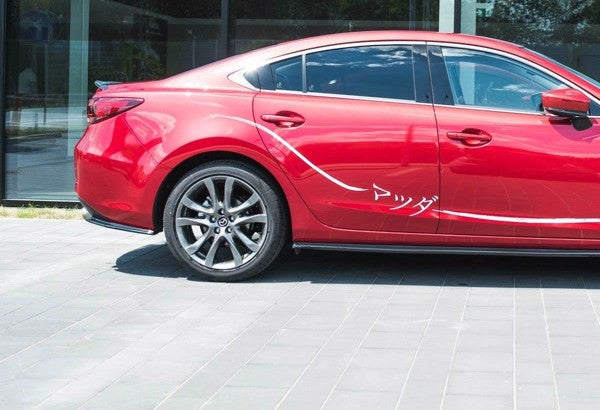 Maxton Rear Side Splitters Mazda 6 Gj (Mk3) Facelift - Gloss Black
