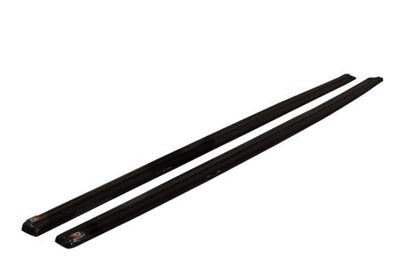 Maxton Side Skirts Diffusers BMW 3-Series F30 Phase-Ii Sedan M-Sport - Gloss Black