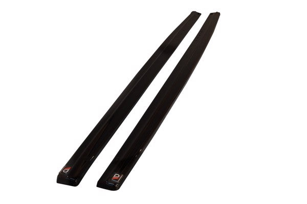 Maxton Side Skirts Diffusers BMW 3-Series F30 Phase-Ii Sedan M-Sport - Gloss Black