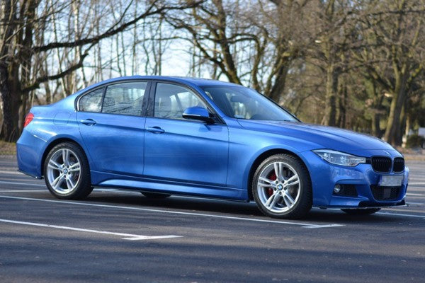 Maxton Side Skirts Diffusers BMW 3-Series F30 Phase-Ii Sedan M-Sport - Gloss Black