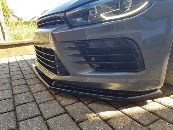 Maxton Front Splitter V.1 Volkswagen Scirocco Mk.3 R Facelift - Gloss Black