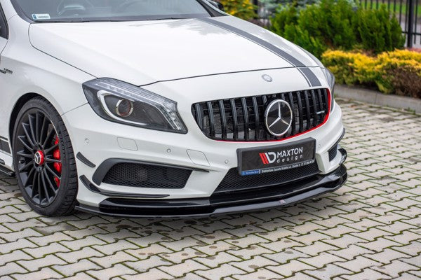 Maxton Front Splitter Mercedes A45 Amg W176 - Gloss Black