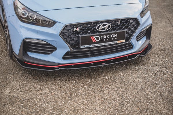 Maxton Front Splitter V.4 Hyundai I30 N Mk3 Hatchback/ Fastback - Gloss Black
