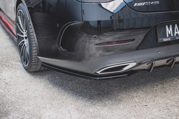 Maxton Central Rear Splitter Mercedes-Benz Cls Amg-Line C257 - Gloss Black
