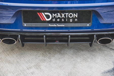 Maxton Racing Durability Rear Diffuser VW Golf 7 R Facelift - Black