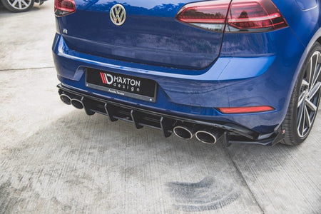 Maxton Racing Durability Rear Diffuser VW Golf 7 R Facelift - Black