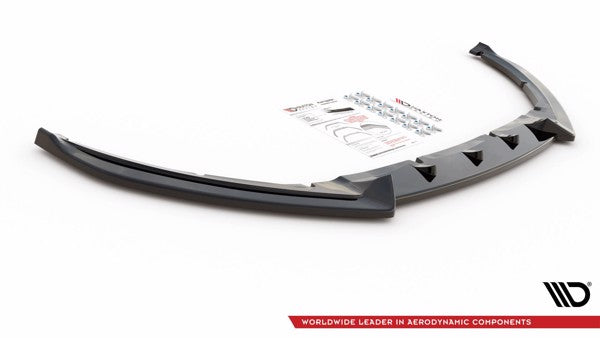 Maxton Front Splitter V.4 Ford Focus St Mk3 Facelift - Gloss Black