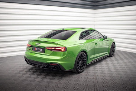 Maxton Central Rear Splitter Audi RS5 F5 Facelift - Gloss Black