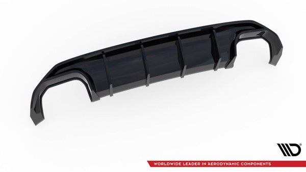 Maxton Rear Valance Audi S3 Sportback 8Y - Gloss Black