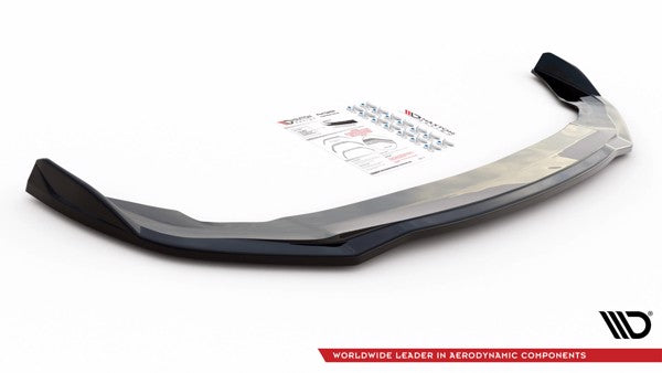 Maxton Front Splitter V.3 BMW 2 Gran Coupe M-Pack / M235I F44 - Gloss Black