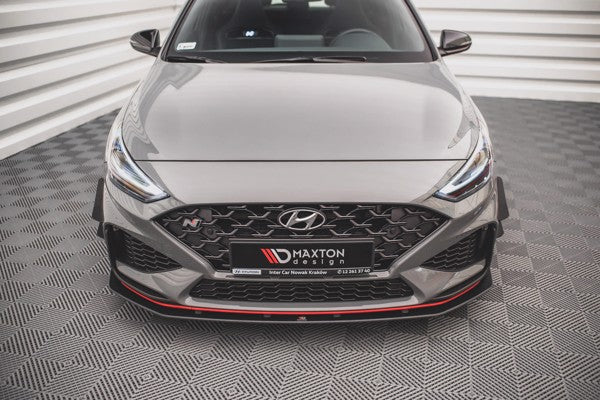 Maxton Street Pro Front Splitter Hyundai I30 N Hatchback/Fastback Mk3 Facelift - Black