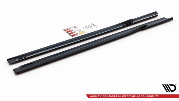 Maxton Side Skirts Diffusers Hyundai I40 Mk1 - Gloss Black