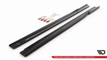 Maxton Side Skirts Diffusers Hyundai I40 Mk1 - Gloss Black