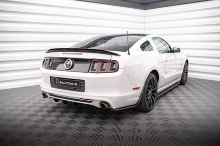 Maxton Rear Side Splitters Ford Mustang Mk5 Facelift - Gloss Black