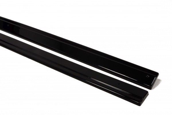 Maxton Side Skirts Diffusers V.1 VW Golf 7 R / R-Line - Gloss Black