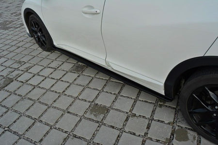Maxton Side Skirts Diffusers Honda Civic Mk9 Facelift - Gloss Black