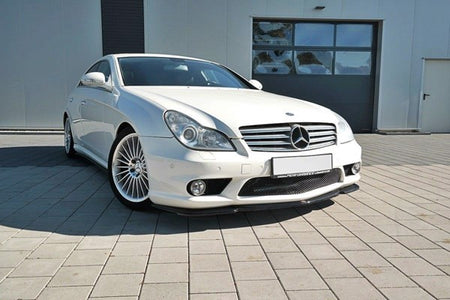 Maxton Front Splitter V.1 Mercedes Cls C219 55Amg - Gloss Black