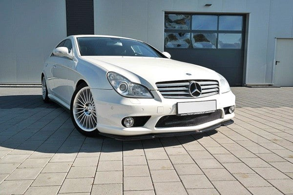 Maxton Front Splitter V.1 Mercedes Cls C219 55Amg - Gloss Black