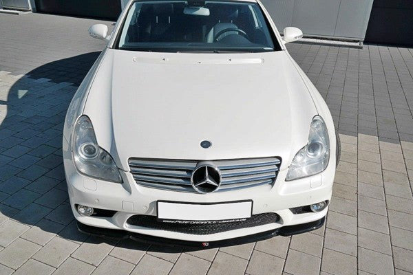 Maxton Front Splitter V.1 Mercedes Cls C219 55Amg - Gloss Black