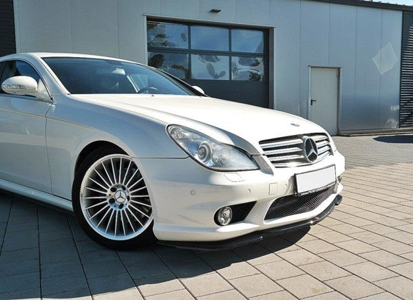 Maxton Front Splitter V.1 Mercedes Cls C219 55Amg - Gloss Black