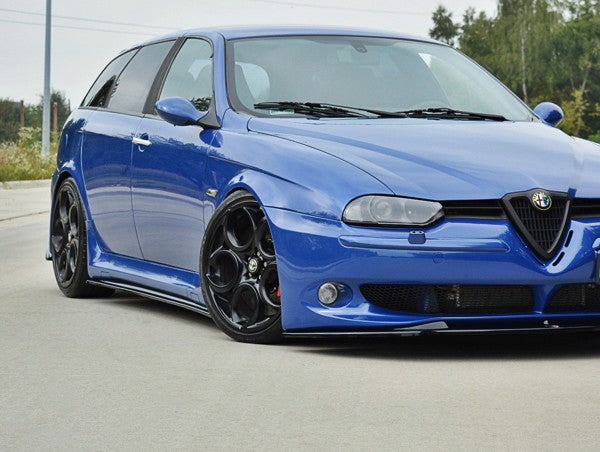 Maxton Side Skirts Diffusers Alfa Romeo 156 Gta   - Gloss Black