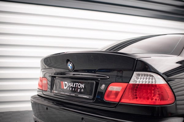 Maxton Rear Spoiler / Lid Extension BMW 3 E46 Coupe < M3 Csl Look > (For Painting)