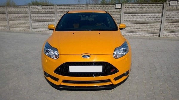 Maxton Front Splitter V.1 Ford Focus St Mk3 - Gloss Black