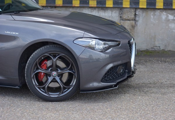 Maxton Front Splitter V.1 Alfa Romeo Giulia Veloce - Gloss Black