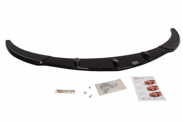 Maxton Front Splitter Opel Corsa D (For Opc / Vxr) - Gloss Black