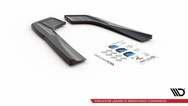 Maxton Rear Side Splitters Mercedes-Amg Cla 35 Aero / 45 Aero C118 - Gloss Black