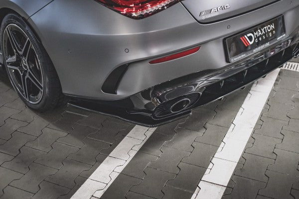 Maxton Rear Side Splitters Mercedes-Amg Cla 35 Aero / 45 Aero C118 - Gloss Black