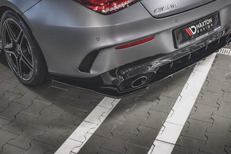 Maxton Rear Side Splitters Mercedes-Amg Cla 35 Aero / 45 Aero C118 - Gloss Black