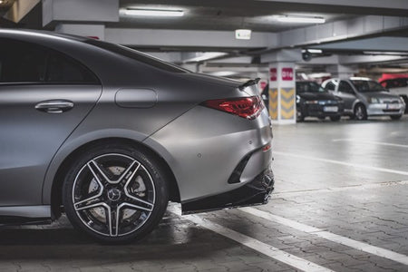 Maxton Rear Side Splitters Mercedes-Amg Cla 35 Aero / 45 Aero C118 - Gloss Black