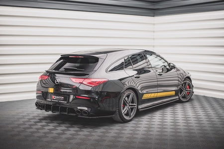 Maxton Rear Side Splitters Mercedes-Amg Cla 35 Aero / 45 Aero C118 - Gloss Black