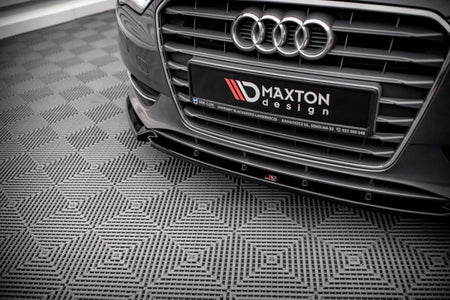 Maxton Front Splitter Audi A3 Sportback 8V - Gloss Black