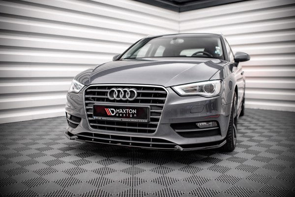 Maxton Front Splitter Audi A3 Sportback 8V - Gloss Black